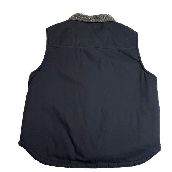 Lee Black Sherpa Canvas Vest XL - Picture 4 of 9